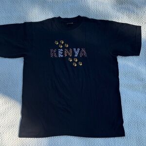 Punch Black Graphic Women's Tee Sz M